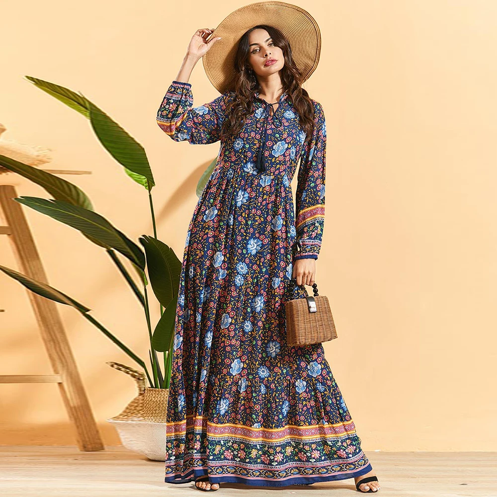 Ramadan Eid Mubarak Abaya Mujer Turkey Hijab Muslim Dress Islamic Clothing Dresses Abayas For Women Caftan Dubai Moroccan Kaftan