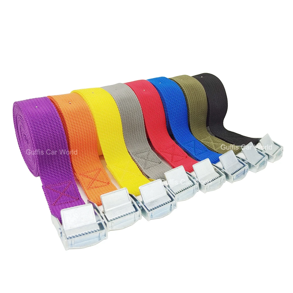 Cargo straps luggage strap cargo tie down strap tie down straps lashing strap 2PCS 3M Cargo Straps with Fastening Buckle Car Roof Rack Motorcycle Bike Luggage Kayak Cargo Tie Down Strong Ratchet Belts