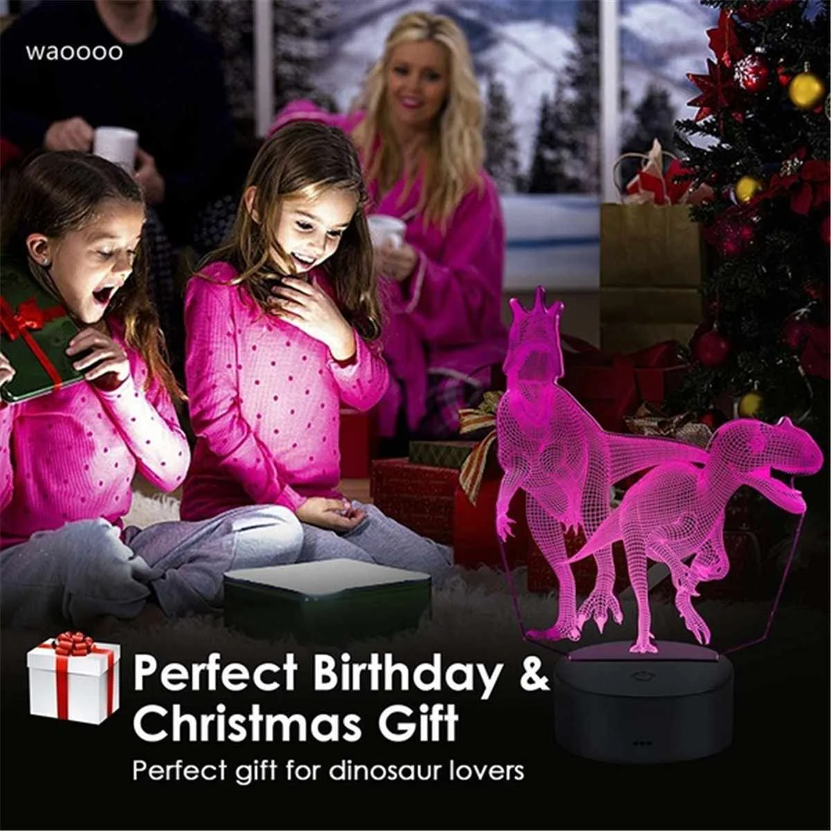 

Super Affordable 16 Color Dinosaur theme Series 3D Lamp LED Touch Night Light Creative Gift Table Lamp With Remote usb Line