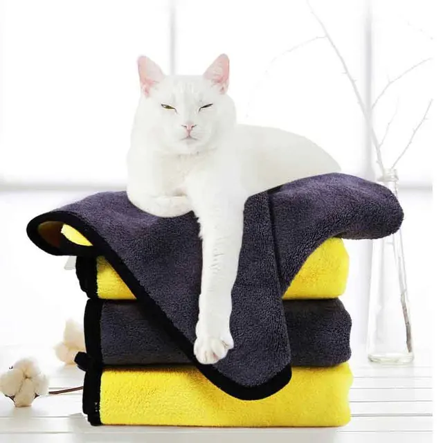 Nano Fiber Quick-drying Towel for Dogs Cleaning Absorbent Fashion Bath Towel Clean and Dry Towel Wiping Cloth Pet Supplies 2