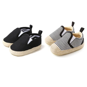 

Infant Baby Boy Shoes Sole Soft Shallow Solid Footwear For Newborns Toddler Crib Shoes