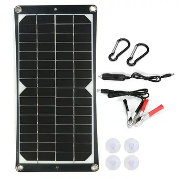 

Portable Folding Waterproof Solar Panel 50W 18V Solar Panel Flexible PET Monocrystalline Solar Cell Waterproof USB Charger