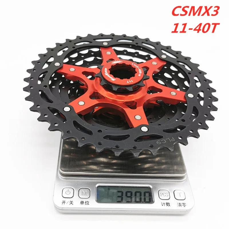 Sunracing 10 скоростей CSMX3 CSMS3 11-40T 11-42T 11-46T велосипед свободного хода широкое соотношение велосипед кассета для горных велосипедов инструмент MTB маховик - Цвет: MX3 40T black red