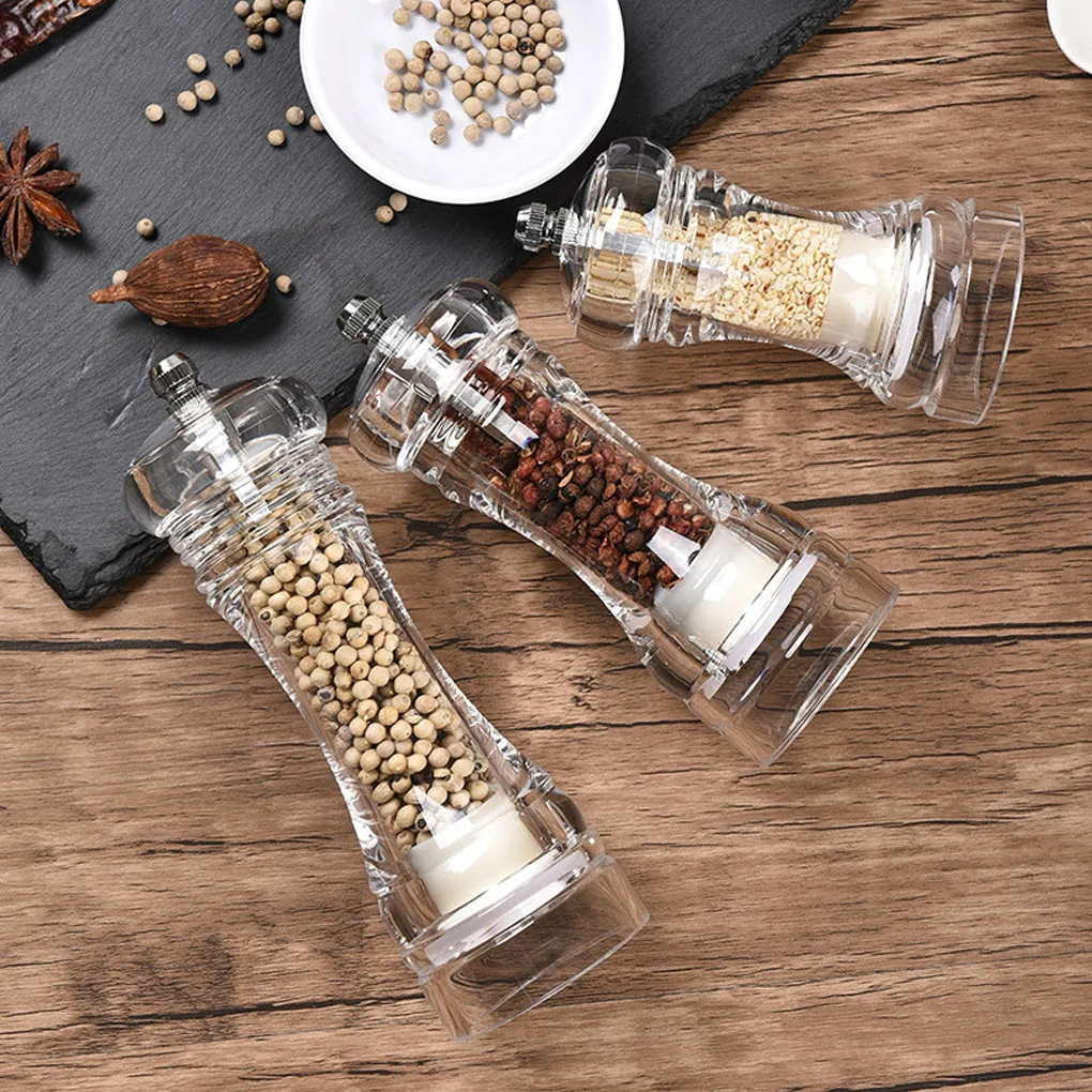 

Kitchen Grinding Bottles Tools Salt Pepper Mill Grinder Pepper Grinders Shaker Spice Container Seasoning Condiment Jar Holder