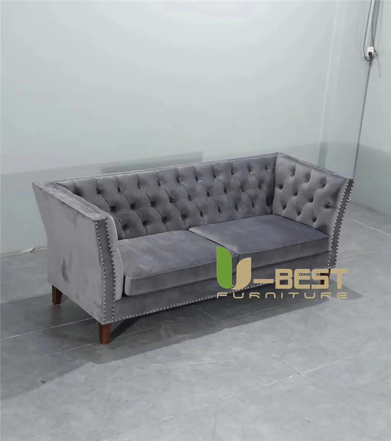 U-BEST furniture newest Fabric living room sofa Velvet designer sofa (2)