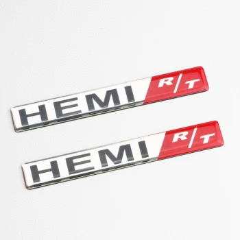 

1 PCS 3D Metal HEMI R/T Emblem Badge HEMI RT Car Stickers Car Styling for Dodge Charger SRT RAM Caliber Journey Car Accessories