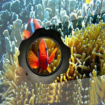 

2 in 1 Aquarium Magnifier Magnetic Glass Cleaner Fish Tank Cleaner Scraper Up To 15Mm