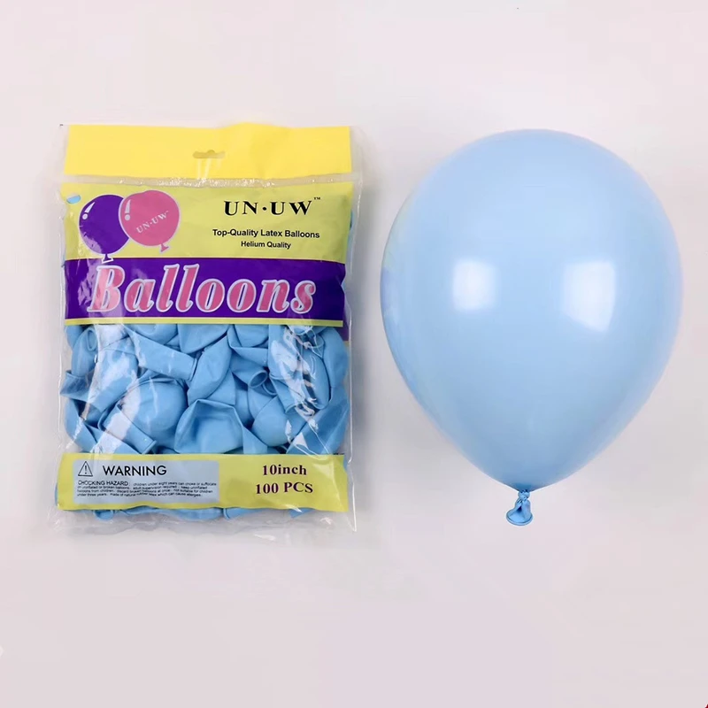 Blue 10 шт 5 дюймов Макарон шары конфеты цветные латексные шары надувные шары ребенок душ девушка день рождения Свадебная вечеринка украшения - Цвет: Blue