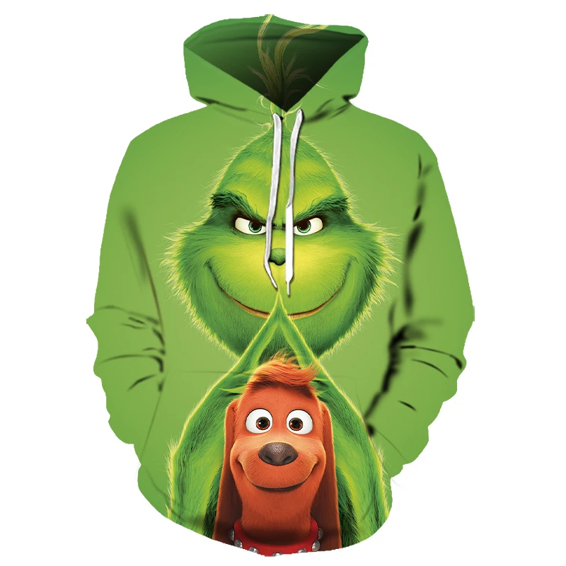 Download 3d Grinch Hoodie Christmas Hoodie Cartoon Animated Green Hairy Monster Sweatshirt For Men And Women Fall Street Wear Asia 6xl Hoodies Sweatshirts Aliexpress