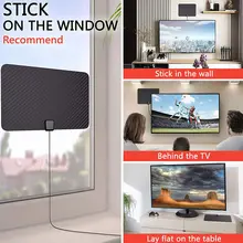 HDTV цифровая антенна 4K 1080P 120 Миля Диапазон углеродного волокна усилитель сигнала LFX-ING