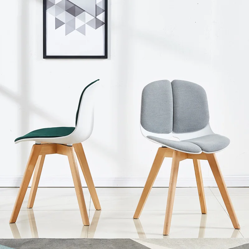 

Nordic Solid Wood Plastic Chair Restaurant for Dining Chair Chinese Woodworking Birch Craft Restaurant Study Business Wood Chair
