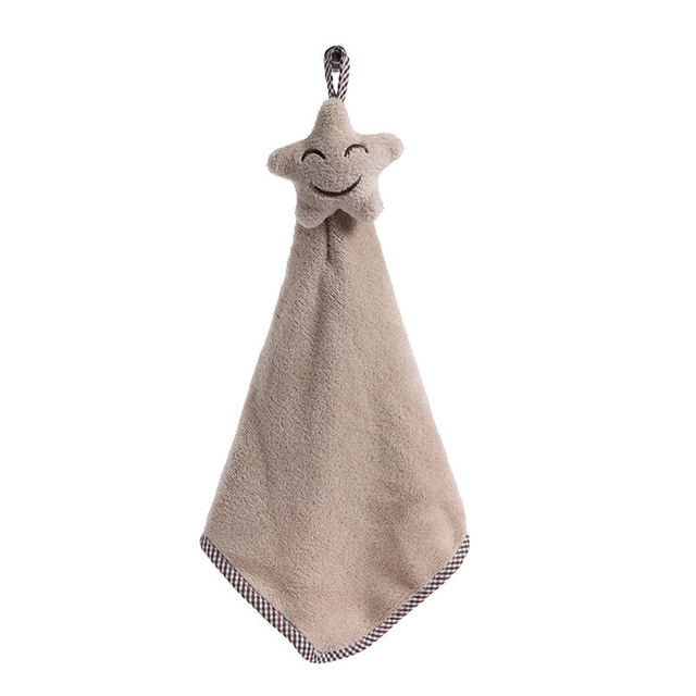 Face Soft Hanging Hand Towels Kitchen Towel Coral Velvet Absorbent Lint-Free Cloth Dishcloths Children Bathing Towel