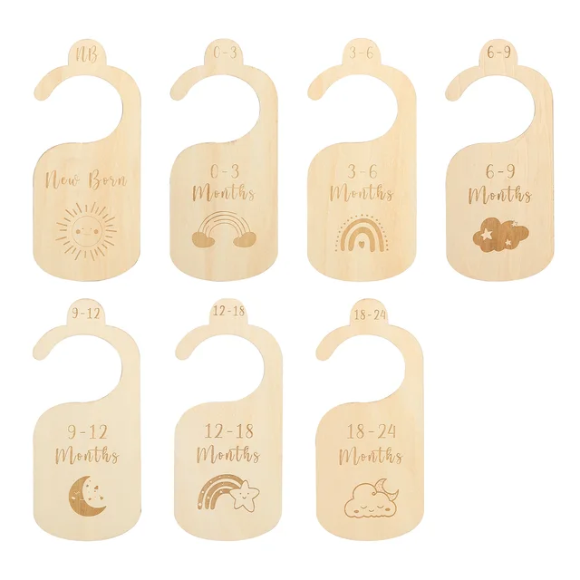 11 pcs/set Wooden Baby Clothing Size Dividers Nursery Closet Clothes Organizers Baby Wardrobe Dividers Newborn Gift PMZ108601-1P