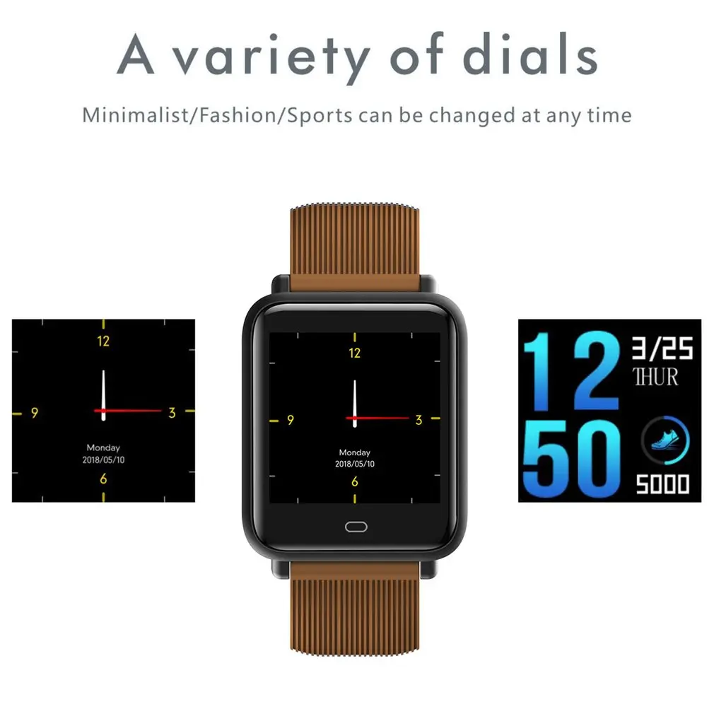 Q9 Smart Watch 1.3inch Color Screen Heart Rate Monitor Pedometer Remote Camera SMS Call Reminder Sports Watch