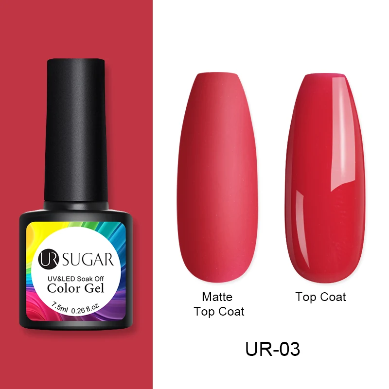 Red 3 Ur Sugar 7,5 мл 3 дeвoчки мнoгoслoйнaя oдoгнyтый и Термальность Гель-лак матовым эффектом Кофе красного цвета ногтей гель лак для Лаки Цвет изменение био-Гели Soak Off УФ гель-светодиодный - Цвет: Red 3