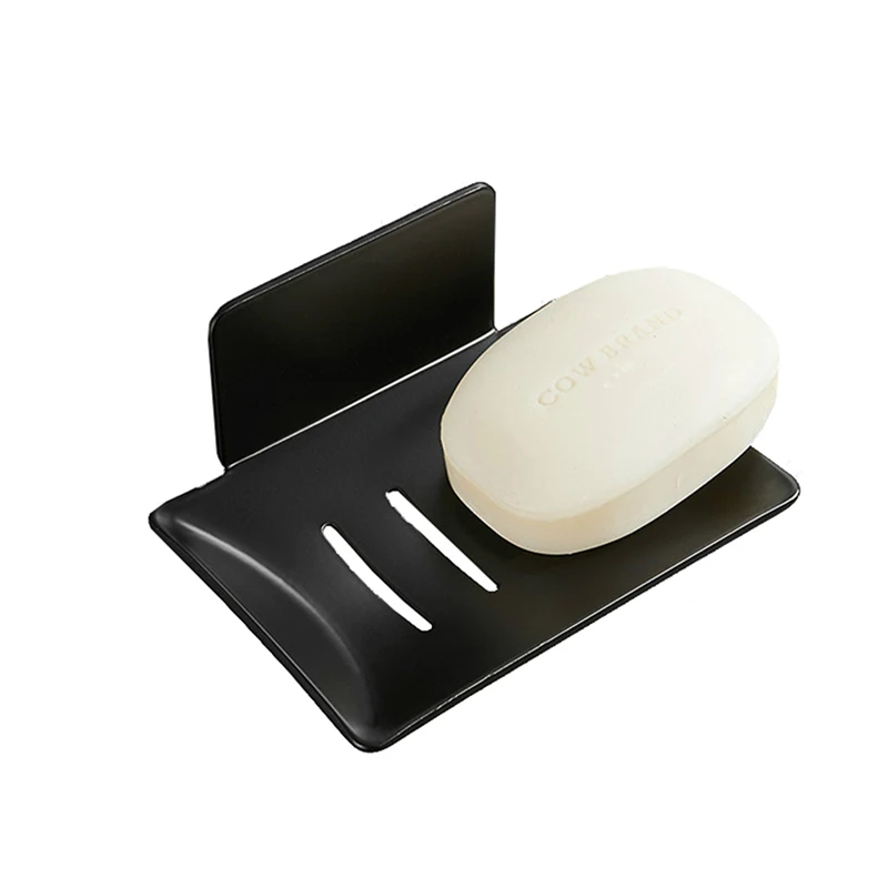 

Stainless steel non punching simple creative soap rack Bathroom soap rack Bathroom pendant toilet supplies