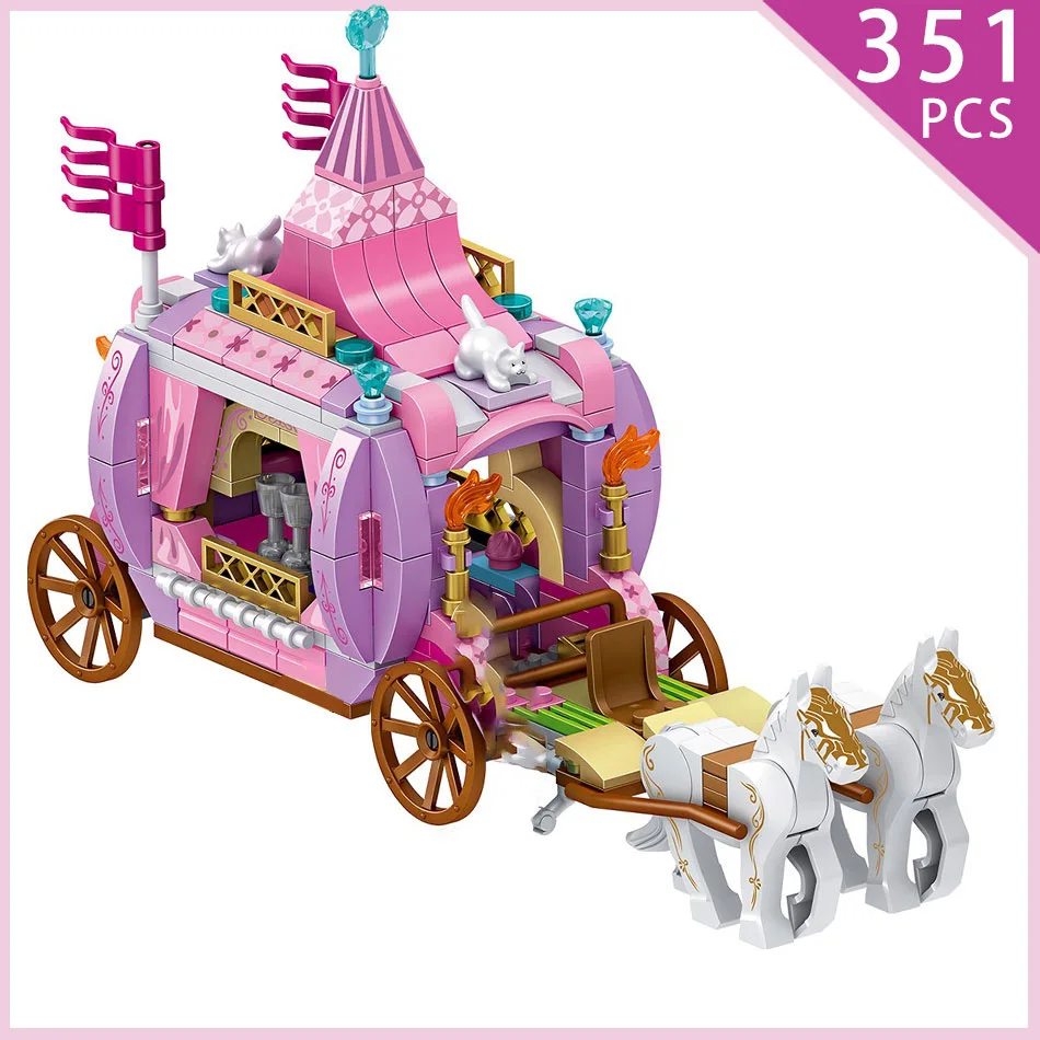 Продажа 7 в 1 Princes Windsor модель замка строительные блоки Legoinglys друг карета фигурки Развивающие игрушки для девочек детей