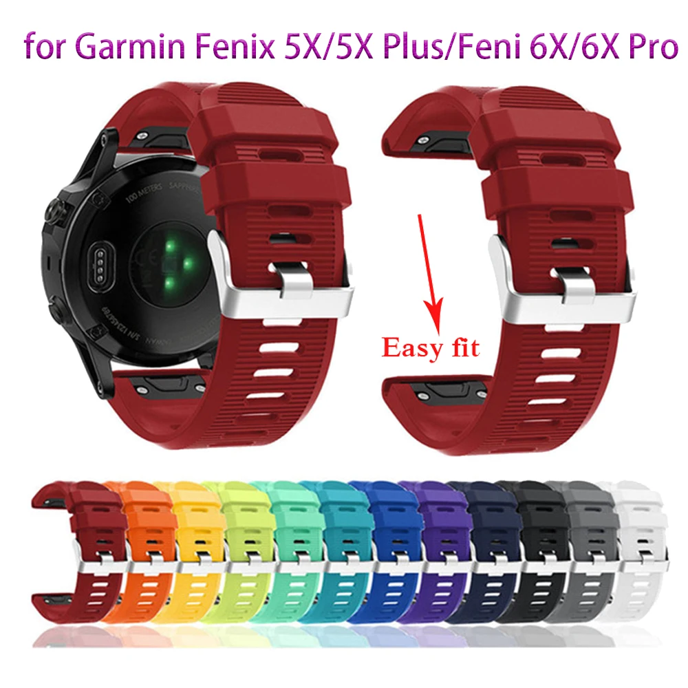 Для Garmin Fenix 3/3 HR 26 мм сменный ремешок для часов Garmin Fenix 5X ремень быстрая замена подходит для браслета ремешок