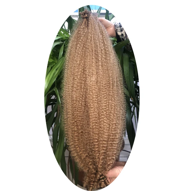 Afro Kinky Marely Braiding Crochet Hair Springy Afro Twist Hair Kinky Bulk Hair Extensions For African Women Braids YunRong 27