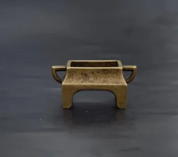 

Chinese pure brass Small incense burner small statue #7
