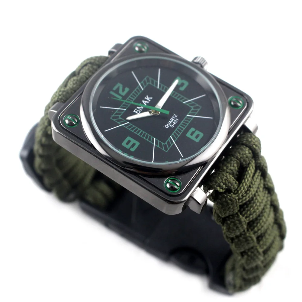 

Umbrella Rope Compass Watch Creative Trend Watch Outdoor Sports Mountaineering Table Fashion Quartz Watch
