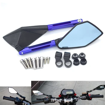 

CNC Universal Motorcycle Bigger Side Rearview Mirrors Racer Scooter Sports For Kawasaki ZX-6 W800 SE NINJA 650R VERSYS ZZR600