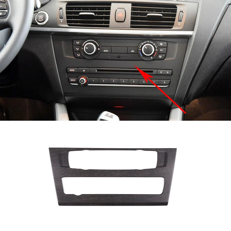 

Oak Wood Grain ABS For BMW X3 F25 2011-2017/X4 F26 2014-2017 Car Center CD Panel Cover Trim Accessories