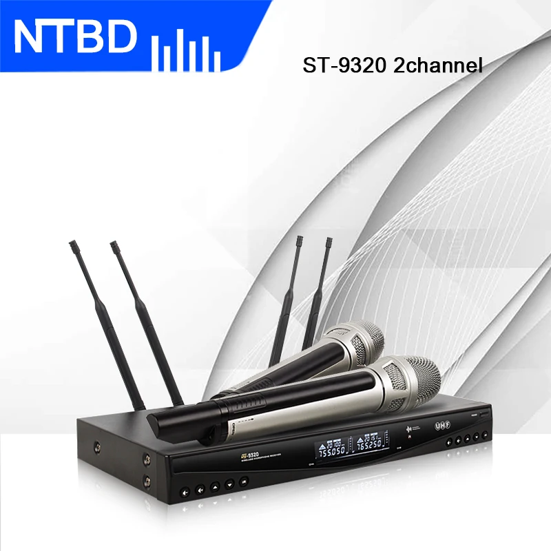 Профессиональный беспроводной Динамический микрофон NTBD ST9320 UHF для дома KTV