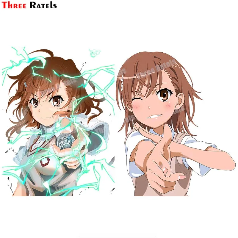 

Наклейки Three Ratels B3 Misaka Mikoto с определенным волшебным индексом аниме, наклейки для Peugeot 207