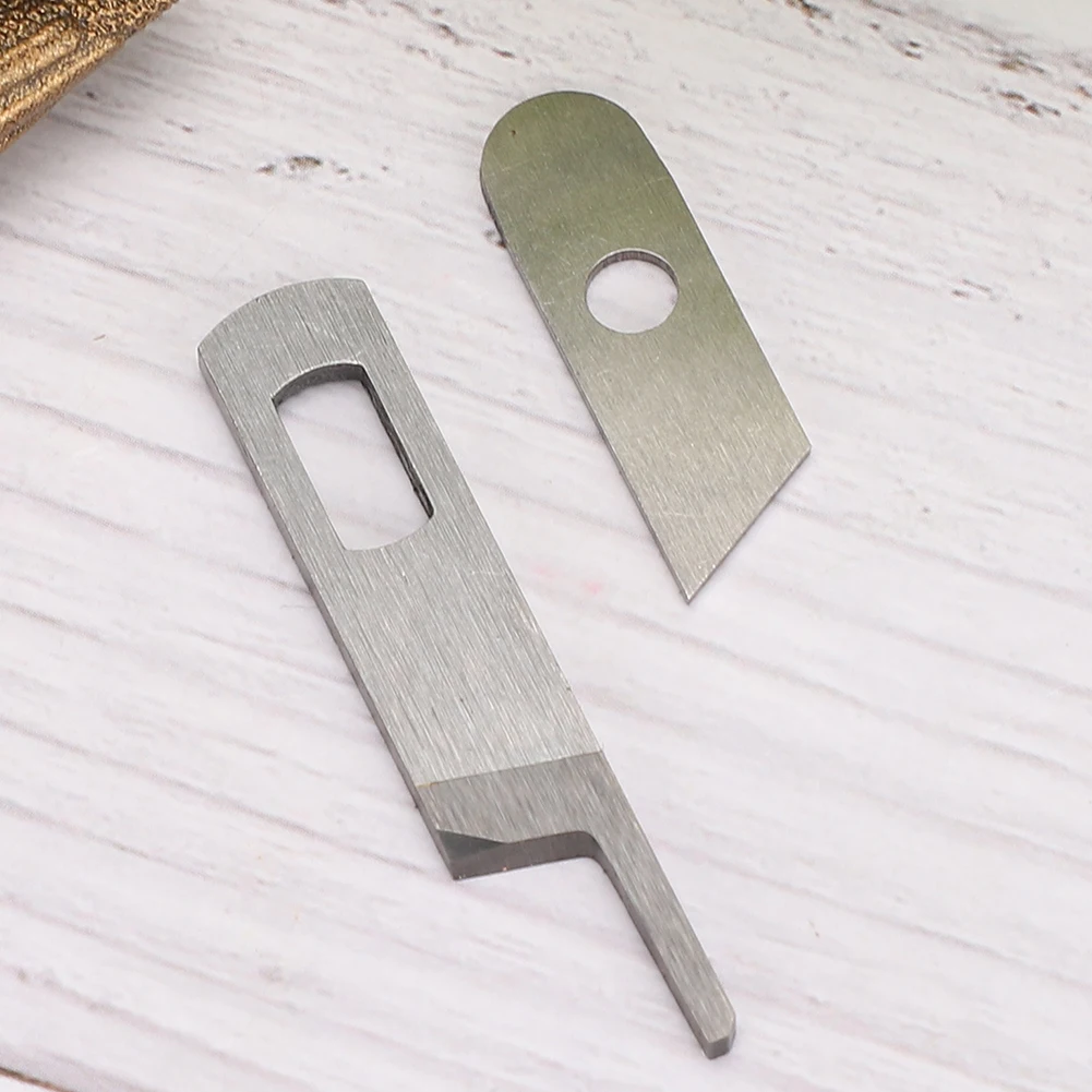 Cuchillo Overlock para coser cuchillas superiores e inferiores de 2 piezas para accesorios de costura multifuncionales para el hogar 
