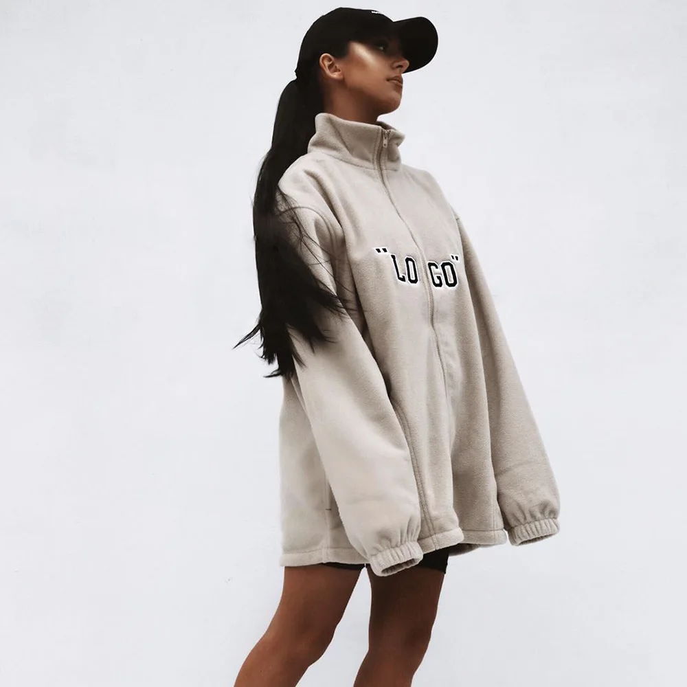 

Ke Rio 2019 Hot Selling Street Lettered Jacket Warm Suede Coat Women's 6993