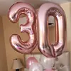 32 Inch Big Foil Birthday Balloons Helium Number Balloon Figures Happy Birthday Party Decorations Kid Baloon Birthday Air Globos ► Photo 3/6