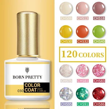 

BORN PRETTY 10ml Nail Color Gel Polish Black White Pink Blue UV Gel Sock Off Varnish Glitter Gel Long Lasting Nail Art Gel