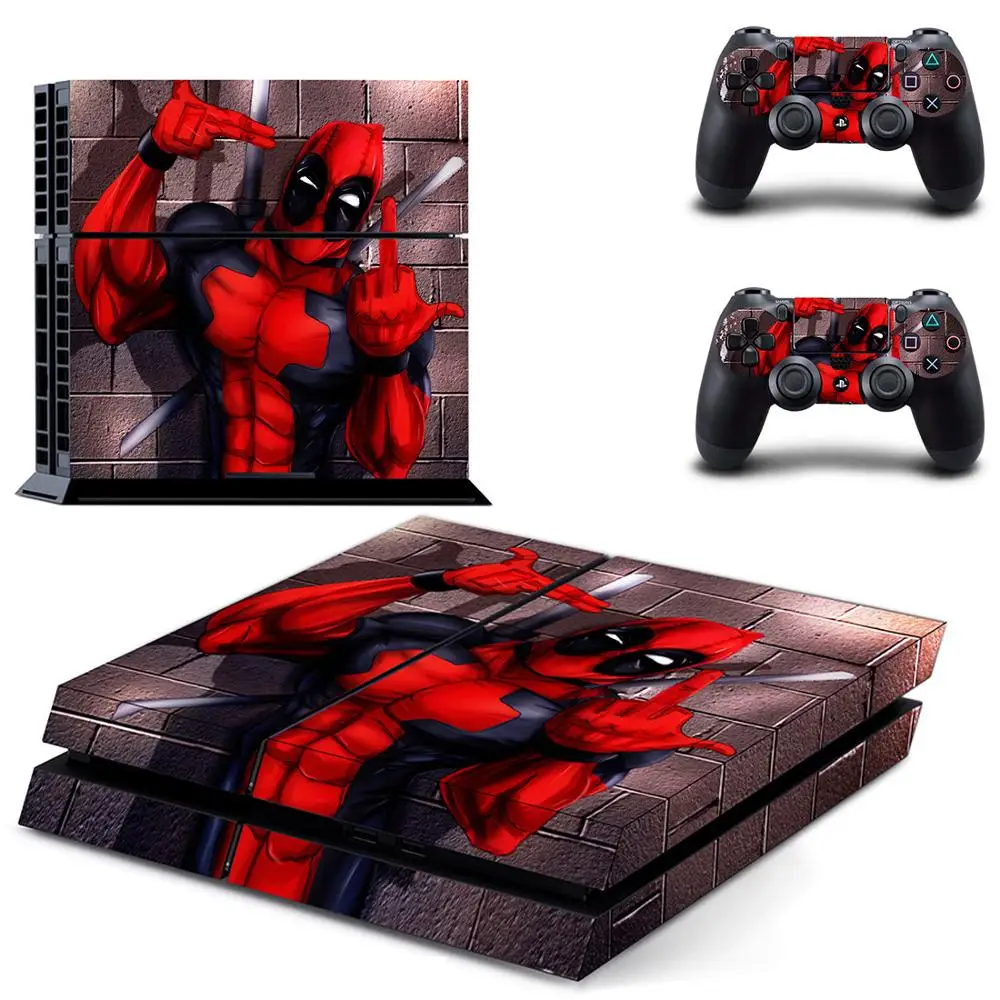 Пленка Дэдпул PS4 наклейка s Play station 4 кожа PS 4 наклейка Наклейки Обложка для playstation 4 PS4 консоль и контроллер Кожа винил - Цвет: DPTM1595