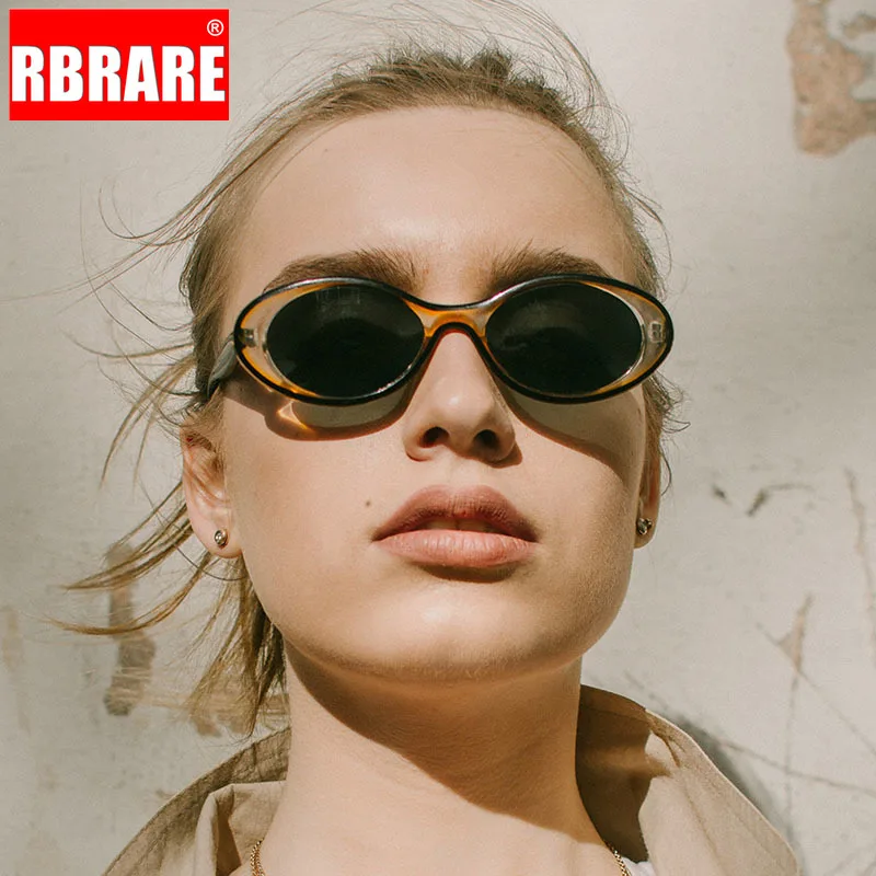 RBRARE овальные уличные солнцезащитные очки для женщин ретро большая оправа