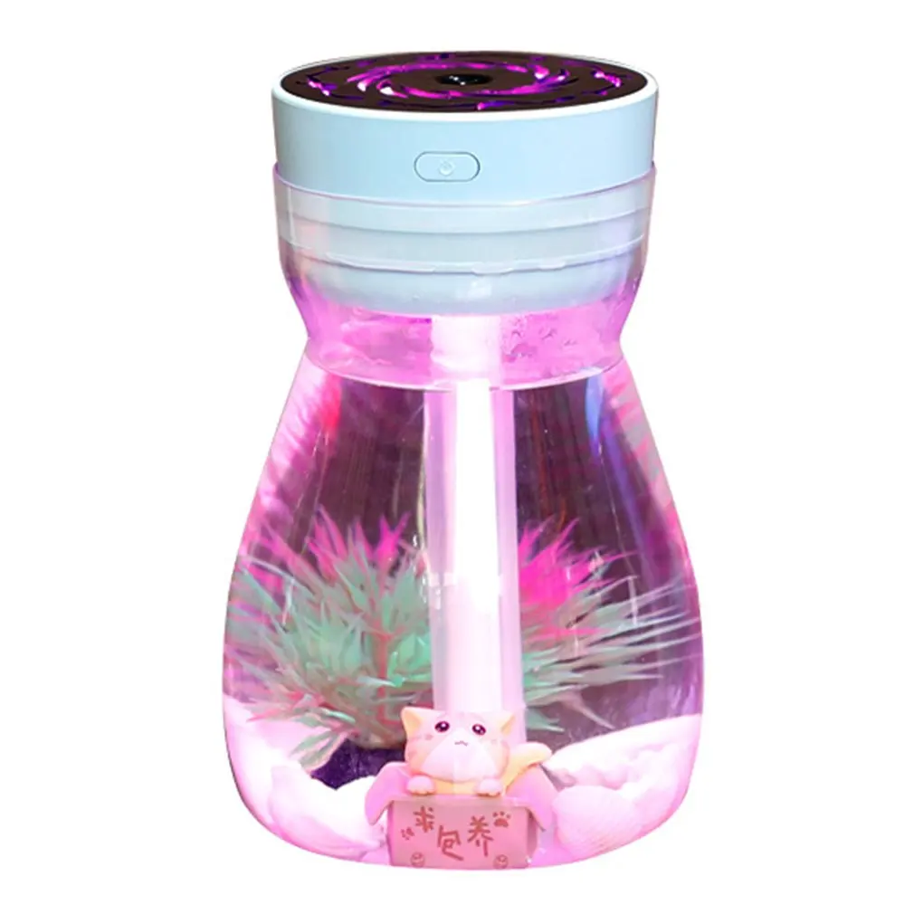 

Colorful Light Bottle Humidifier Mini Usb Home Desktop Mute Hydrating Artifact Ultra Quiet Spray