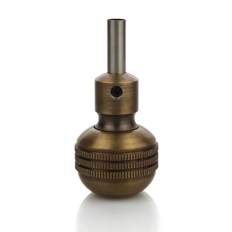 

high quality Tattoo grips handle 35mm CNC carving pure copper self-locking handle motor machine coil machine universal handle