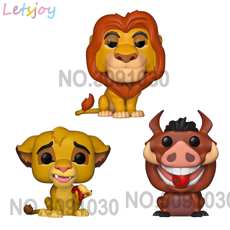 letsjoy pop horse collection King of the Jungle Anime model simba action figure Vinyl Doll mufasa pumbaa AMERICAN Movie & TV | Игрушки и