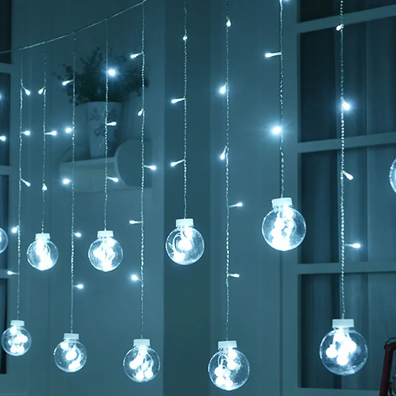 

LED plug-in flashing light string lights wishing ball wishing ball home holiday garden curtain light decorative lantern