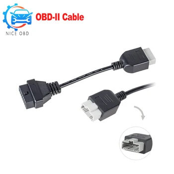 

For Honda 5pin to OBD 16pin female Adapter OBD/OBD2 Diagnostic cable 5pin to 16 pin Connector Cable For Honda Obd2 black cable