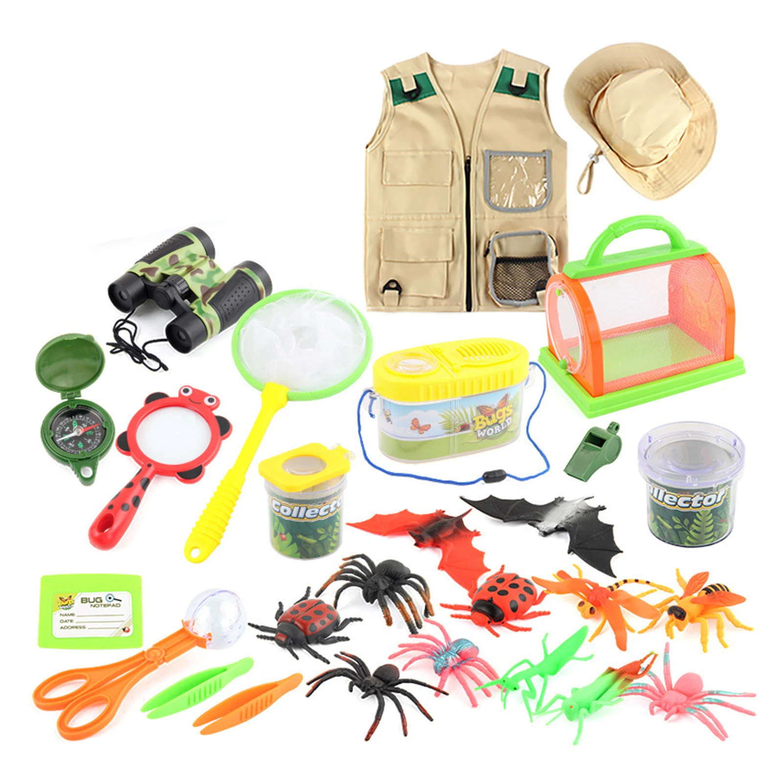 schild innovatie vergaan Kids Outdoor Explorer Kit Outdoor Avontuur Camping Speelgoed Voor Kids  Cargo Vest Hoed Set Explorer Bug Vangen Kit Avontuur Speelgoed|Biologie| -  AliExpress