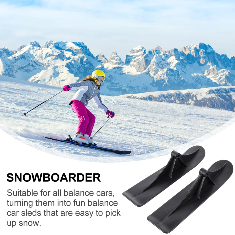 Snow Sled Scooter Ski Snowboard Kids Slider Sleds Plastic Board Toboggan Sledge Kid Winter Sand Attachment Kit Skiing Parts