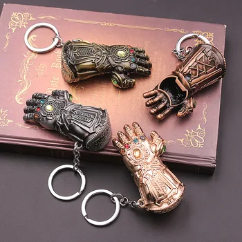 

The Avengers Thor's Hammer Bottle Opener Keychain Keyring Game of Thrones Infinity Gloves Key Chain for Men Jewelry