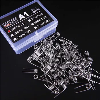 

Electronic Cigarette Rda Atomizer Wick Wire Coil Premade Coil A1 Pre Coiled Resistance Heating Wire Coiling