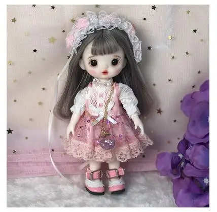 

Кукла Blyth со стеклянными глазами, шарнирное тело, модная Кукла для девочек, шарнирная кукла, полный комплект, детские игрушки для девочек, подарок на день рождения, 16 см