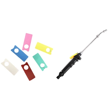 

600Pcs Pvc Plants Tags Nursery Garden Ring Label & 1Pcs 2In1 High Pressure Washer,Extendable Power Washer Wand