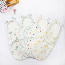 Manta envolvente para bebé, niña y niño, antigolpes, algodón grueso para salir, Otoño e Invierno