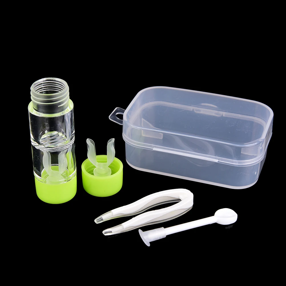 3Pcs/set Small Lovely Portable Contact Lens Case Random Color Travel Eyewear Bag Box Container Holder