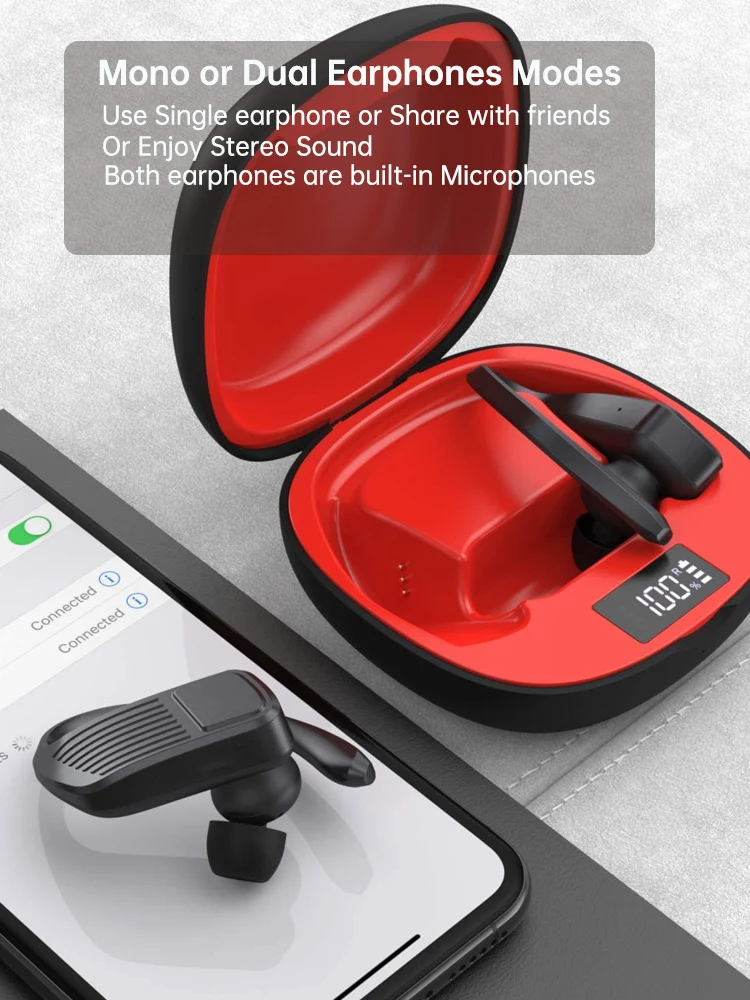 fones bluetooth gancho da orelha resistente à água