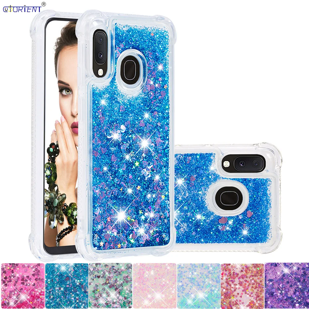 Чехол с полным покрытием для Samsung Galaxy A20e Jean2 милый Блестящий динамический жидкий